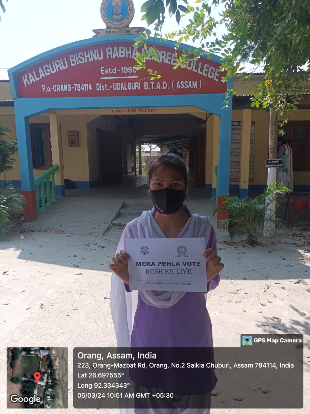 MERA PEHLA DESH KE LIYE- VOTERS AWARENESS PROGRAMME